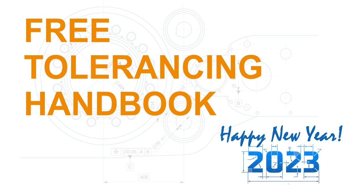 Enventive's tweet image. Would you like a New Year's gift for your tolerancing toolkit?  Visit our "What is Tolerance Analysis" article at enventive.com/tolerance-anal…  and select the Free Download button for a copy of the comprehensive "ISO-GPS Tolerancing Handbook."   #toleranceanalysis #mechanicaldesign