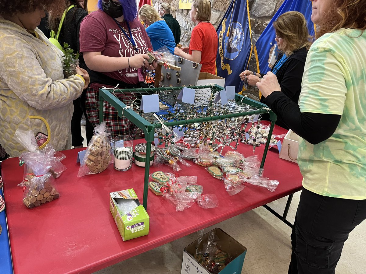 Lots of great thing happening at NHS today!  National signing day event for two of our football seniors and the annual winter handcrafts in the hub holiday sale!!