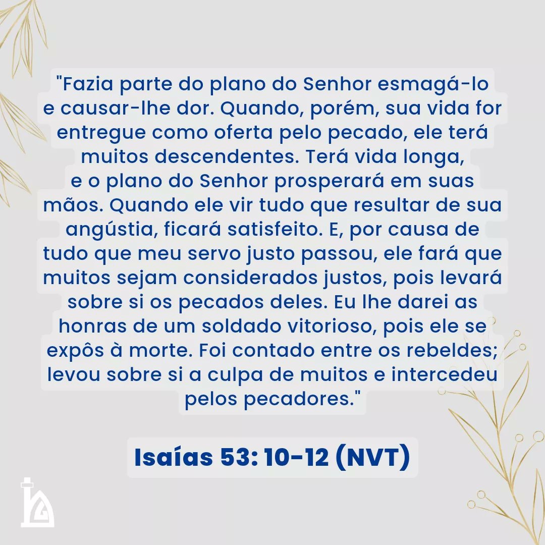 PIBCGRio's tweet photo. Dia 21 - Advento de Natal

Leitura Bíblica: Isaías 53 (NVT)

#PIBCGRio #AdventoPIBCGRio https://t.co/Jn4fzOpzzF