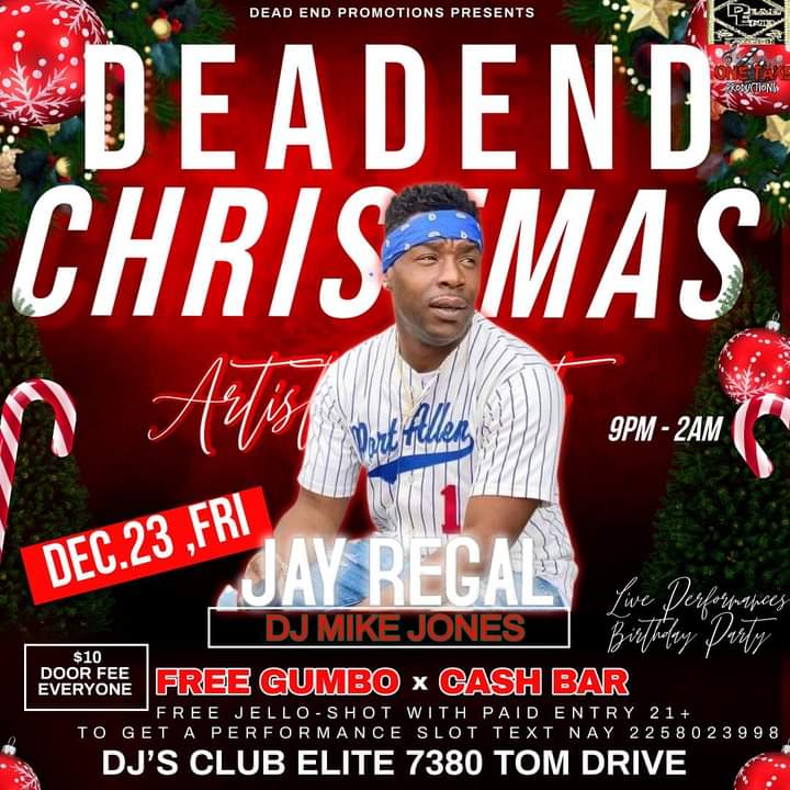 WessideGamer225's tweet photo. If You Missed Me Last Week Catch Me This Go Around🕺🏿💃🏿 The Grind Continues This Friday @DJ's Club Elite 7380 Tom Drive. Good Morning Don't Be Rude Say It 🔙#jayregal #four #LLB🖤 #LLDBC💔 https://t.co/BXUjZ9rUH3