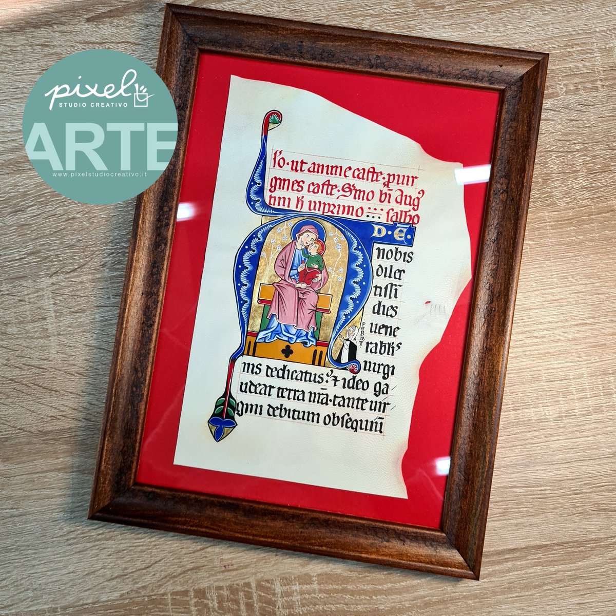 Opera unica disponibile all'acquisto, maggiori info su pixelstudiocreativo.it/shop/capolette… #studiocreativopixel #arte #ArtLovers #codex #medioevo #weddinginspiration #AnniversaryGift #medievalart #medieval #ancientart #painting #Bible #dedication #arteantica #Church #medievalart