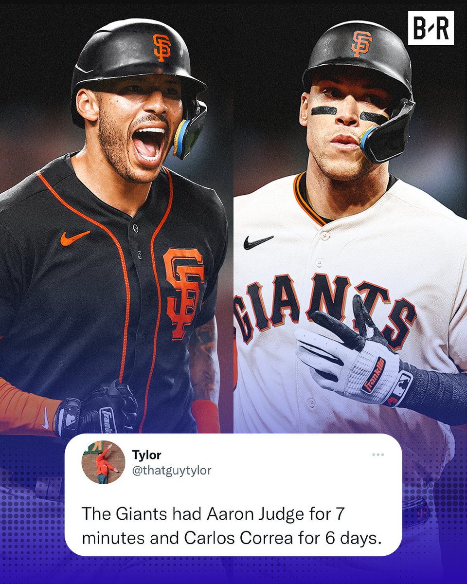Make sure to hug a Giants fan today 🥴 <a href="/BRWalkoff/">B/R Walk-Off</a> 

(h/t @thatguytylor)