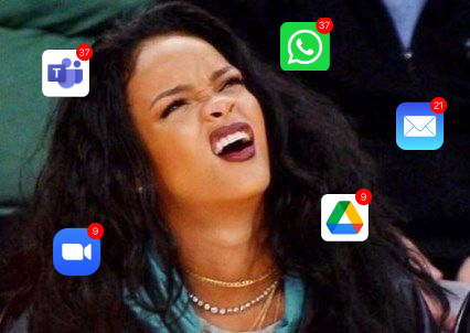 SpikeNowHQ's tweet photo. When you heard a new notification but have no idea where it came from.
#appswitching #productivityapp #email https://t.co/2xNsXVSctp