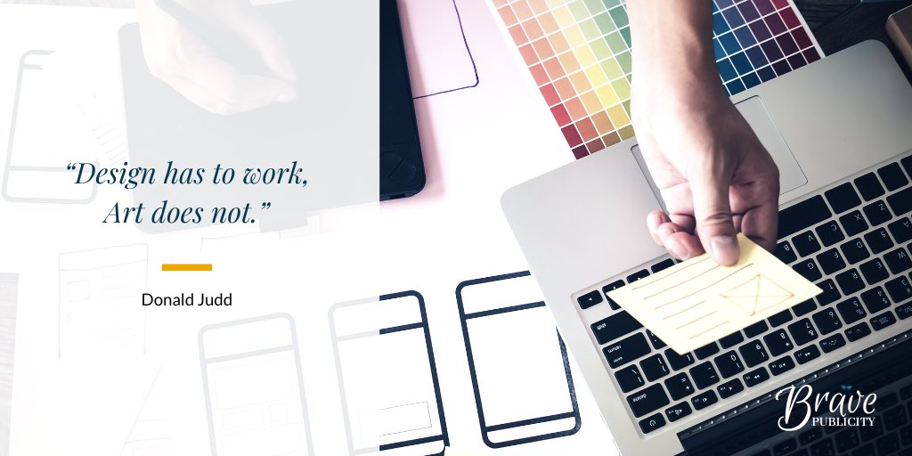 bravepublicity's tweet photo. Design has to work, Art does not. Agree?
#BravePublicity #SheDesigns #Publicist #Designer #BrandStrategist #Design #Art #DesignHasToWork #CreativeMind #Creative #Communications https://t.co/3XBclnTwjl