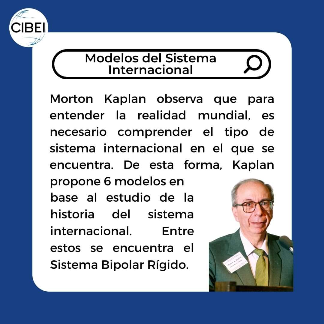 FormacionCIBEI's tweet photo. 📣 Sistema Bipolar Rígido.
Este sistema se caracteriza por tener 2 grandes bloques jerarquizados de manera absoluta.
📌 Cuéntanos que ejemplos de Sistema Bipolar Rígido conoces.
#Kaplan #MortonKaplan #Sistemas #Modelo #ModeloInternacional #Bipolar #BipolarRigido #Rigido #RRII https://t.co/LTxFKd72Jv