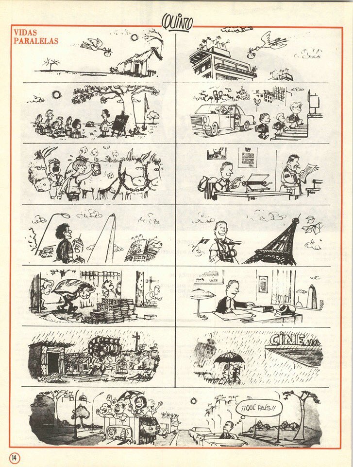 alejandrocsome's tweet photo. Resumen de las jornadas de ayer y la perspectiva de quienes no lo entienden: "Vidas Paralelas".

Quino, por muchas de estas miradas, será eterno. https://t.co/1vlFcmWzBb