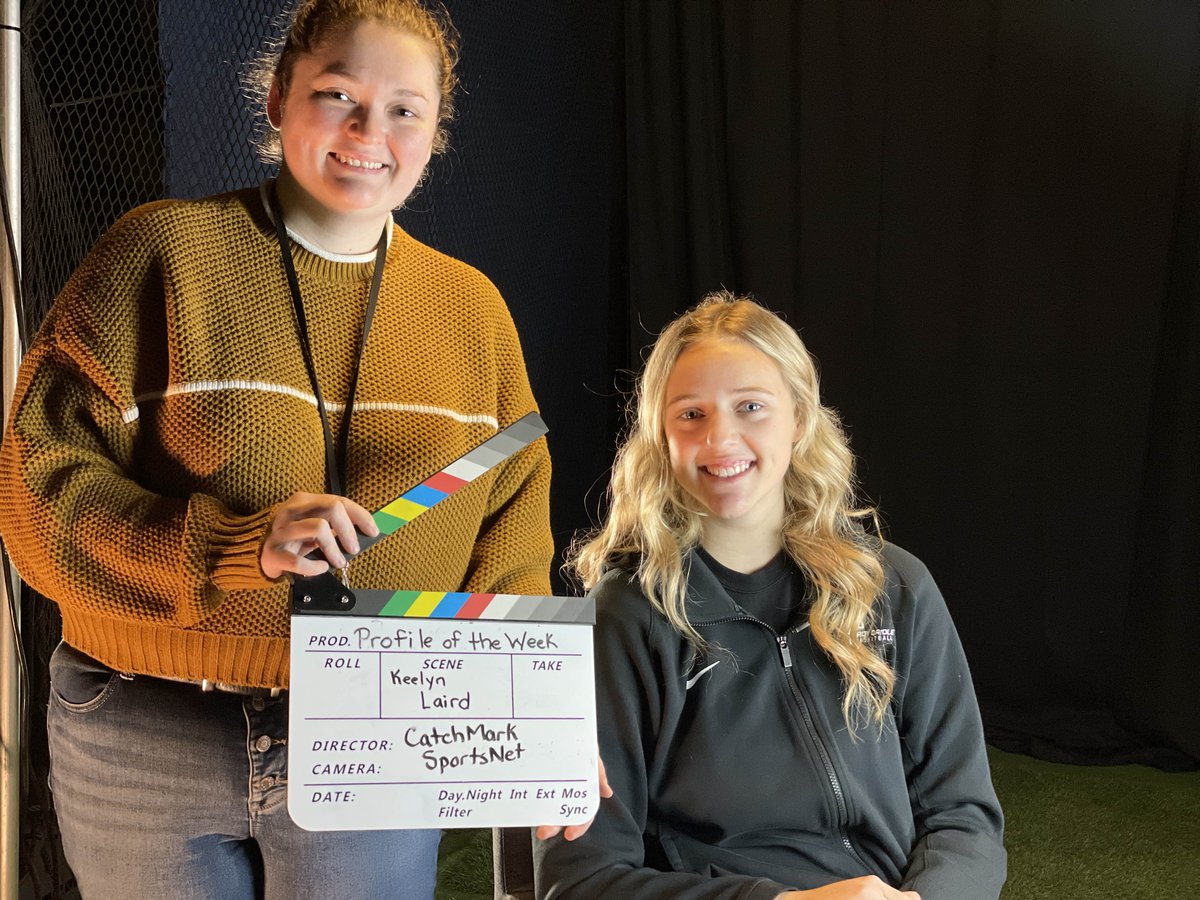 CatchMarkSports's tweet photo. Thanks to Ludington senior Keelyn Laird for joining us this morning in the CatchMark studio for a Profile of the Week interview and video shoot. https://t.co/Z1BUXXtOu6