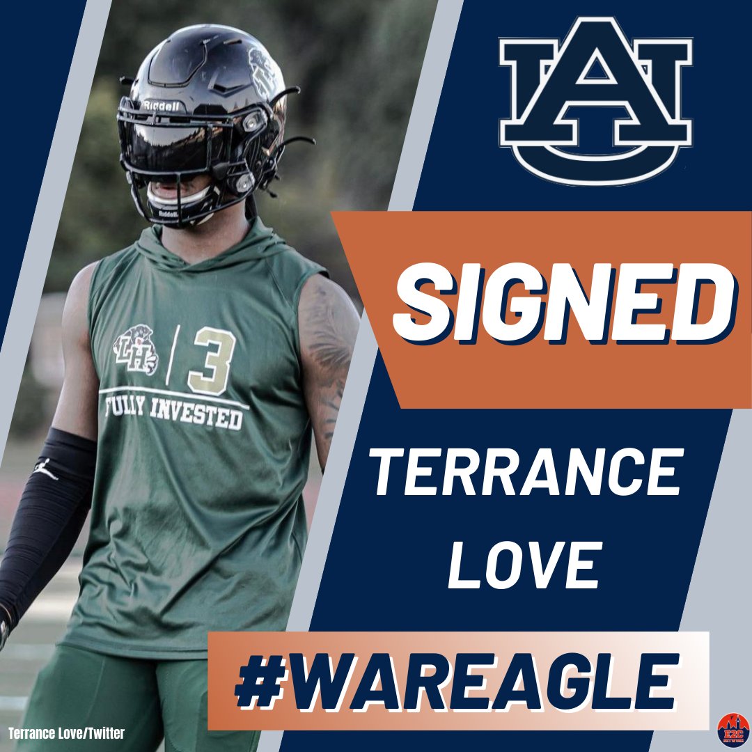 E2C_Network's tweet image. SIGNEE #11 | DB Terrance Love #WarEagle #NSD23 
@Terranc3love
