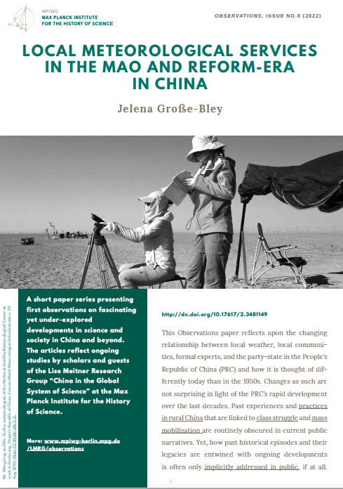 Fiona_feixiaoyu's tweet photo. Christmas has come early!🎄🧑‍🎄 Jelena Große-Bley's latest Observations article looks at the past narratives about local meteorological services 🌞🌫️☔️🌪️🌦️ in the PRC and how they can be understood today: https://t.co/QbnZG8E6HR @mpiwg #LMRG_CGSS #China https://t.co/CJoZLDb6ZD