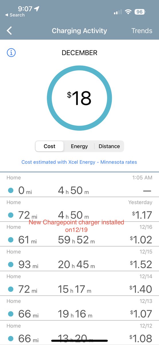 BryanRahn's tweet image. The fact that my @ChargePointnet level 2 charger decides to sporadically not charge is infuriating. This after a replacement was installed. 

Fix your software already. It started happening around November 4th with version 5.5.2.8