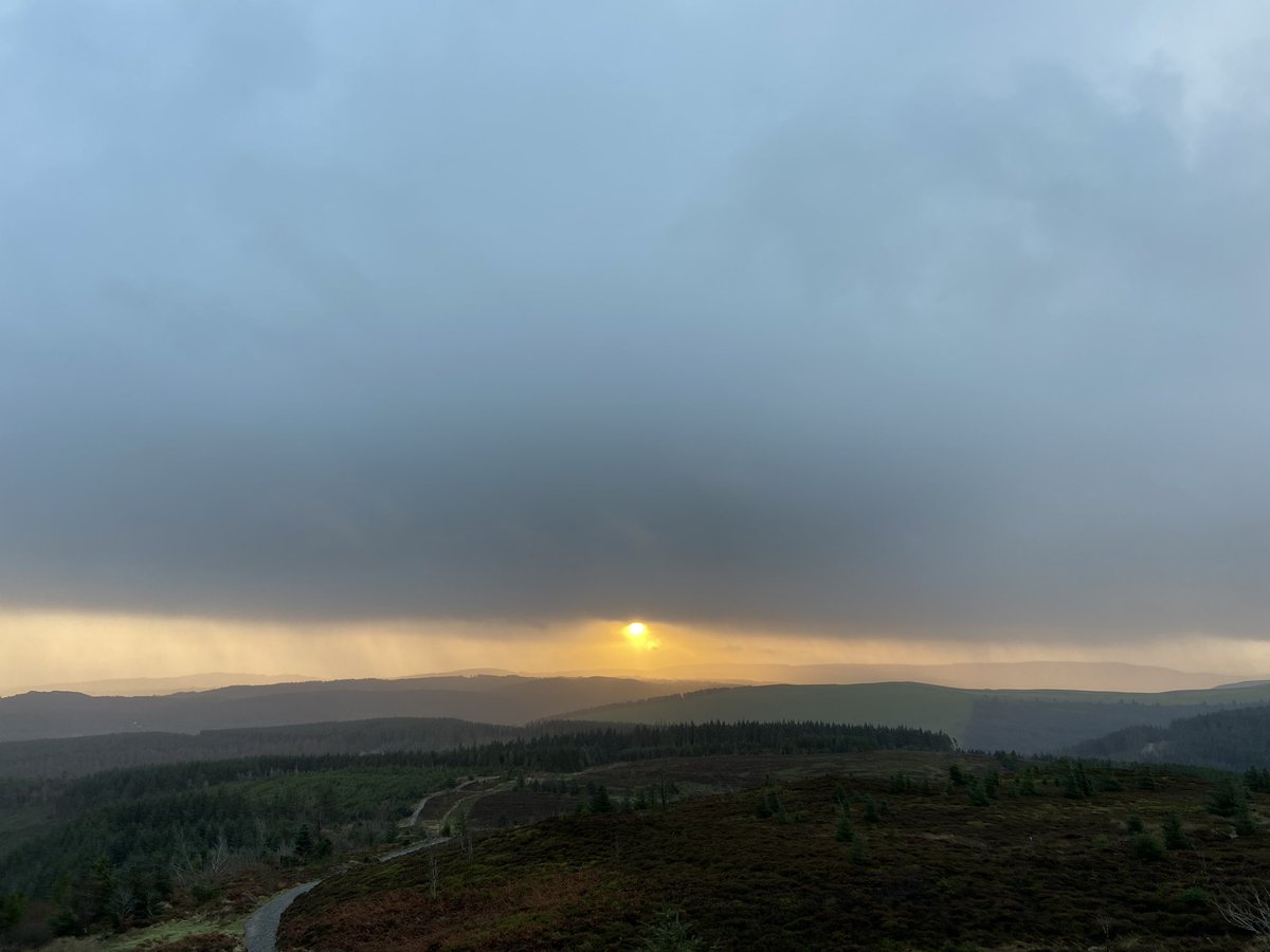 Happy winter solstice! Donned my ivy headdress made <a href="/TheHeartofGlass/">HeartofGlass</a> <a href="/FranDisley/">frances disley</a> Following the Roots event and walked up Moel Famou this morning, it’s become a yearly tradition 🤍