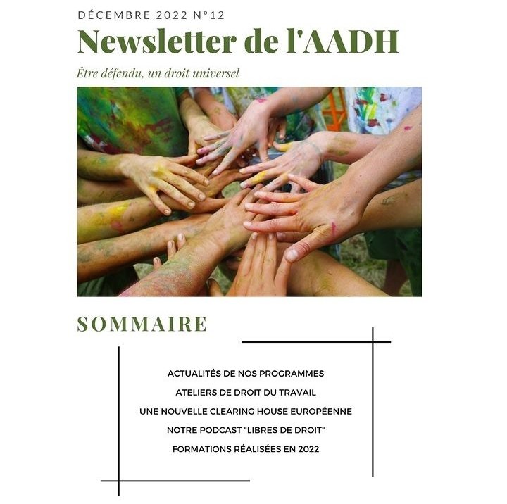 <a href="/AllianceADH/">Alliance ADH</a> vous présente sa #newsletter du mois de décembre. 

A retrouver en intégralité sur notre site internet aadh.fr/nospublication…