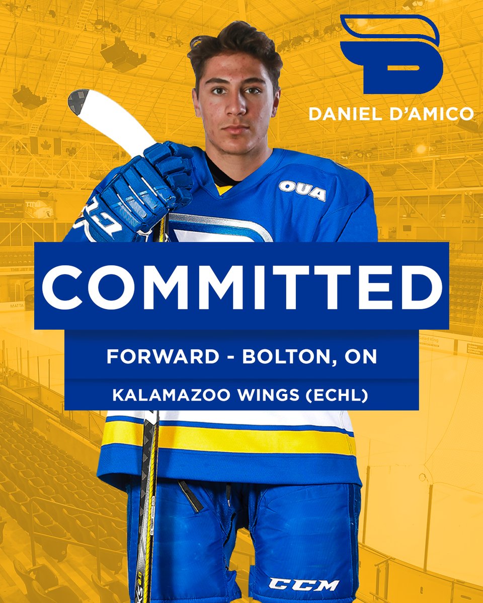We have signed former @kalamazoowings forward, Daniel D’Amico ✍️

The Bolton native will join our forward core starting this winter!