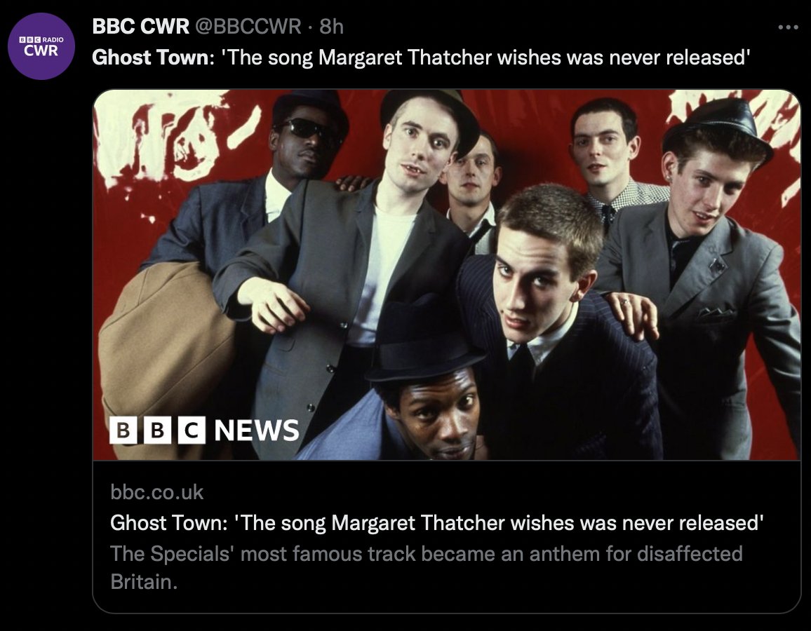 Getting 'Ghost Town' to Christmas No. 1, is a campaign I can get on board with.