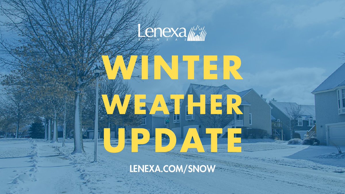 cityoflenexa's tweet photo. Lenexa crews are ready and will treat all roads ahead of the storm. Blizzard-like conditions will include dangerous frigid temperatures. Please be patient as we work to treat and clear streets. For updates and FAQs about Lenexa's snow removal plan, visit https://t.co/4od0vlGc6J. https://t.co/87lInZKNAx