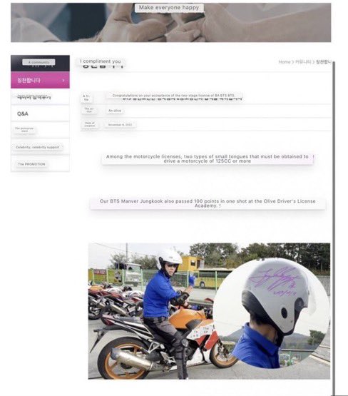 koobreadds's tweet photo. so according to driving instructor, Jungkook got a motorcycle license,  Jungkook got his license around 9/18/22. this post was made in november. https://t.co/BgGtow2szm