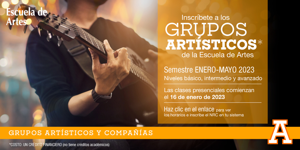 #Aviso ¿Te gustan las artes visuales, la danza, la música o el teatro? entonces nuestros Grupos Artísticos son para ti 🤩

Entra en la siguiente liga y comienza a desarrollar todo tu talento 
anahuac.mx/mexico/Escuela…

Tenemos todos los niveles  

¡Te esperamos! 🎭🎸🎨💃🕺