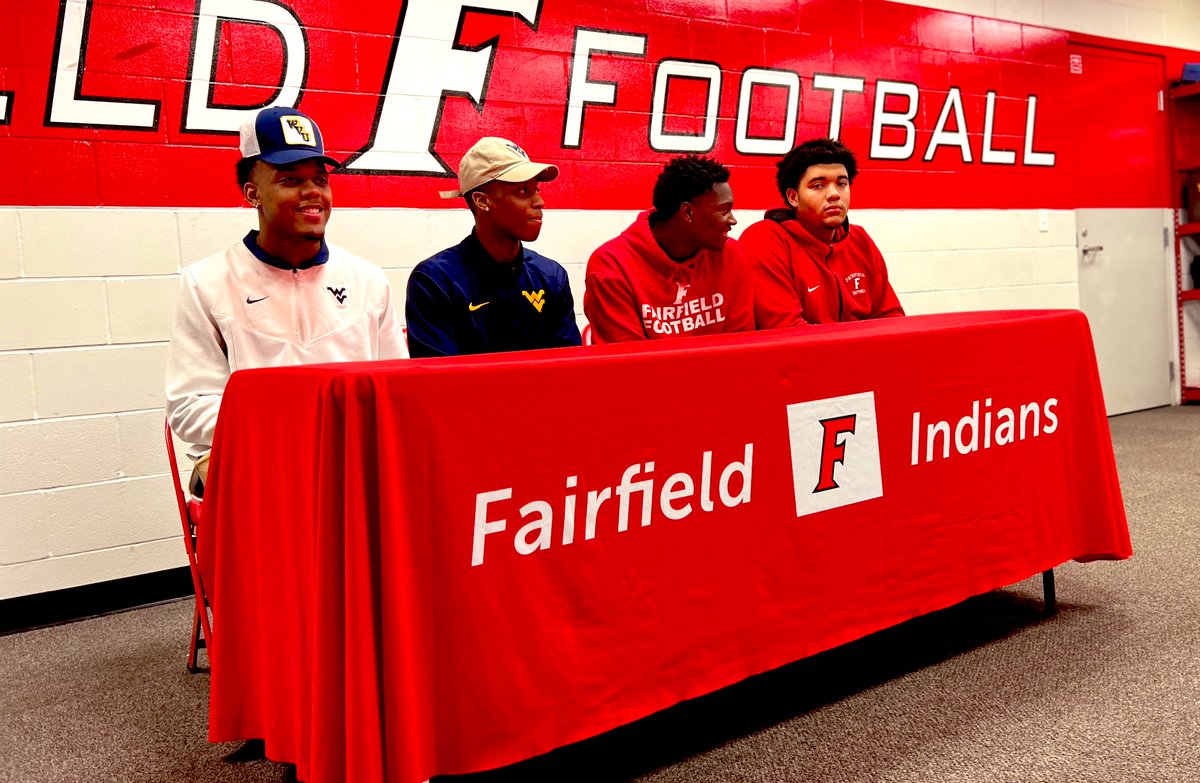 🏈 SIGNING DAY at Fairfield: Josiah and Jordan Jackson sign to West Virginia, Ray Coney to East Tennessee State and James Thomas to Bowling Green State <a href="/TheTribeFHS/">The Tribe</a> <a href="/RayConey2/">0️⃣</a> <a href="/JosiahJacksonnn/">Jojack🦅</a> <a href="/jordannjackson_/">Jordan Jackson</a> <a href="/JamesRayshawnT1/">James Rayshawn Thomas Jr</a> <a href="/fcsdathletics/">Aaron Blankenship</a> <a href="/FCSDNews/">Fairfield City Schools</a> <a href="/lorip923/">Lori Payne</a> <a href="/gmcsports/">GMC Sports</a>