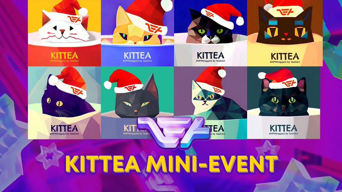 TeaDAO_Money's tweet photo. KITTEA Mini-Event 😻❄️ 

As a gift to our community, we offer free KITTEA. There are 10 different avatars to choose from! 

How to join? 
1️⃣ Pick your favorite KITTEA 
2️⃣ Change your TELEGRAM/TWITTER PROFILE with KITTEA. Keep it from 22nd to 31st.

(1/2) #airdrop #web3 #crypto https://t.co/4mirpwfV5G