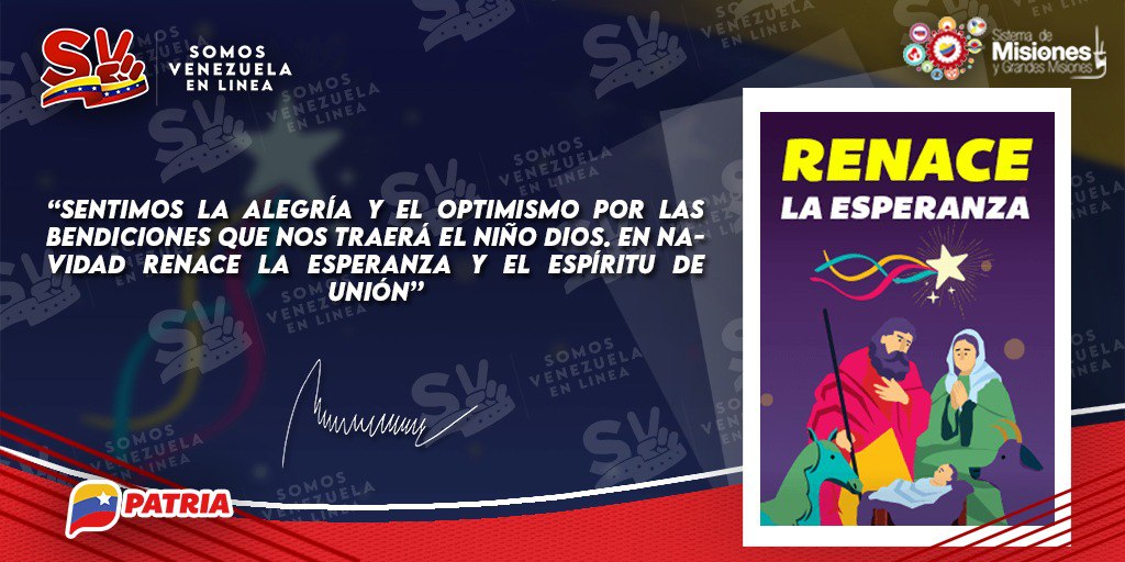 #ÚLTIMAHORA || Continua la entrega del Bono Renace la Esperanza enviado por nuestro Pdte. @NicolasMaduro a través del Sistema @CarnetDLaPatria . La entrega tendrá lugar hasta el #23Dic de 2022. #ProducciónDeMiPatria