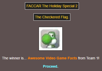 TrinityO5_'s tweet photo. On section 7 @BowserFurry wraps their car around a mighty pine. @videogamefac is the the winner! #FACCAR https://t.co/76jt5KJ1uG