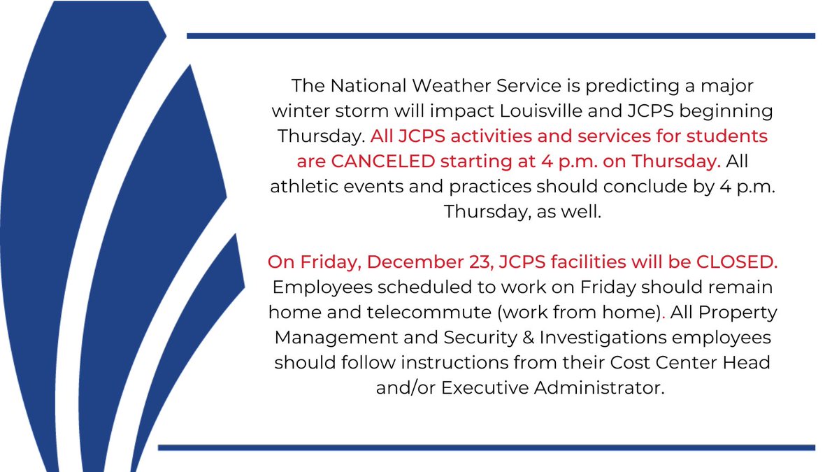 JCPS Closings (@jcpsclosings) / X