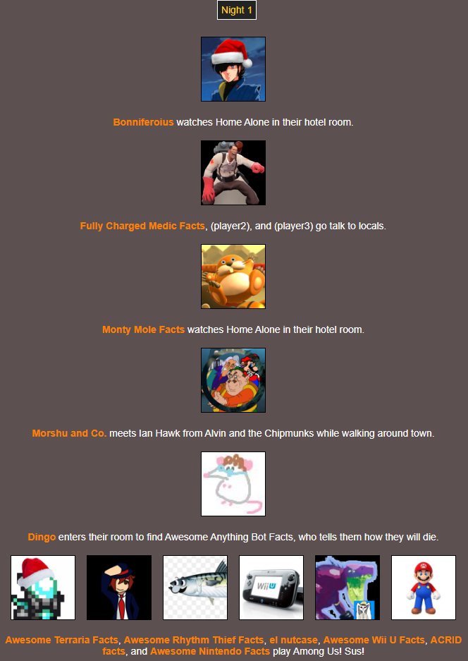 TrinityO5_'s tweet photo. Miraculously everyone survives the first night! #FACCAR https://t.co/PEjP8Wlwz6