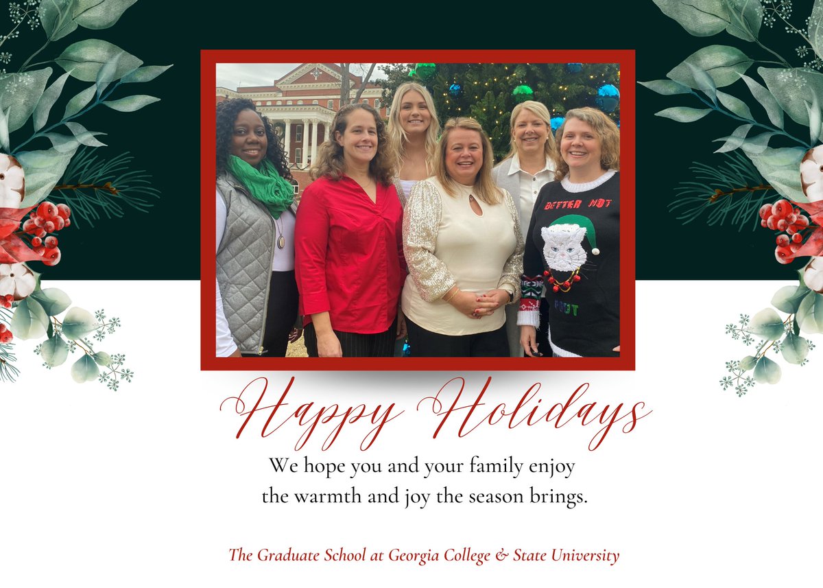 GCSUGraduateSch's tweet photo. Wishing you and your family a happy and safe holiday season! https://t.co/FDDMIZfyrO