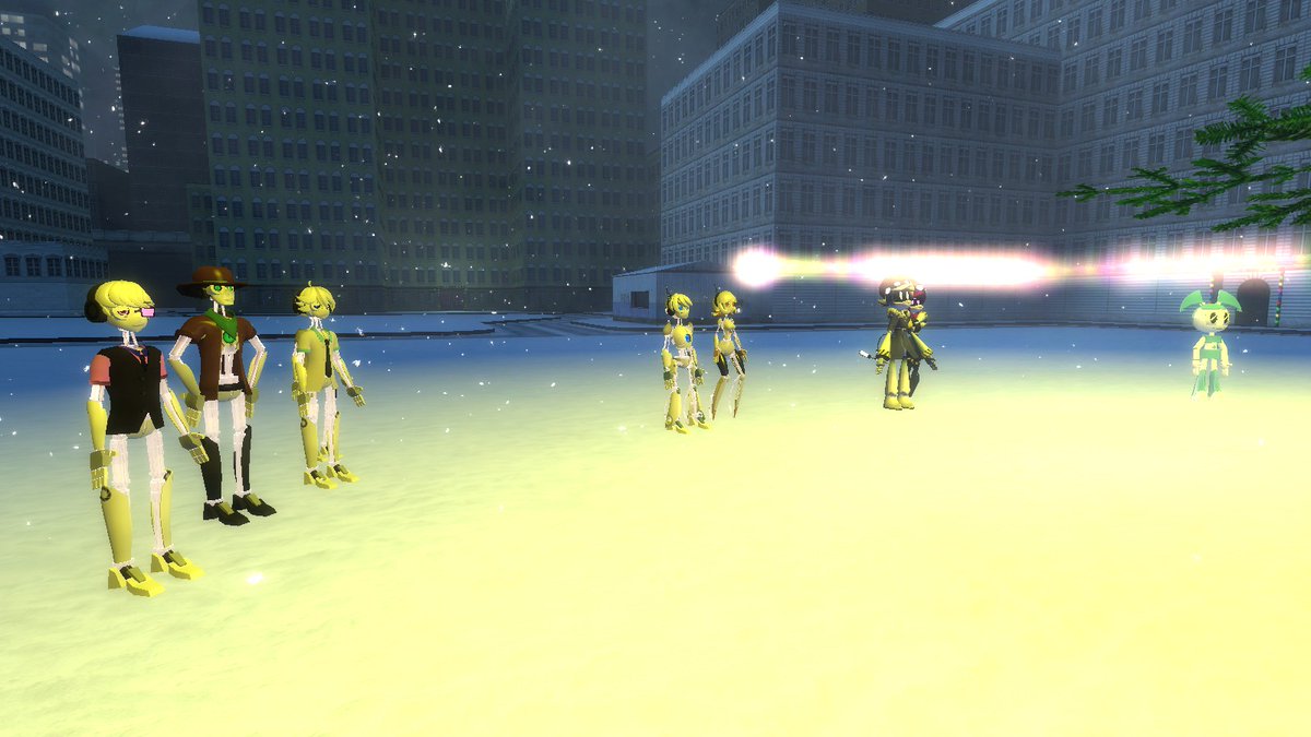 SlenderKidz's tweet photo. Christmas with the AI robots!
#GlitchProductions #MurderDrones #UziDoorman #SerialDesignationN #MyLifeasaTeenageRobot #MLAATR #JennyWakeman #Portal #GLaDOS #Atlas #PBody #Wheatley #Christmas #GarrysMod #Gmod https://t.co/sACvnOzDQi