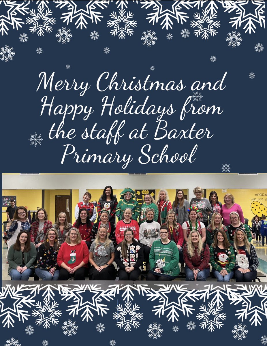 Merry Christmas and Happy New Year from Baxter Primary School #pcss #baxterprimary