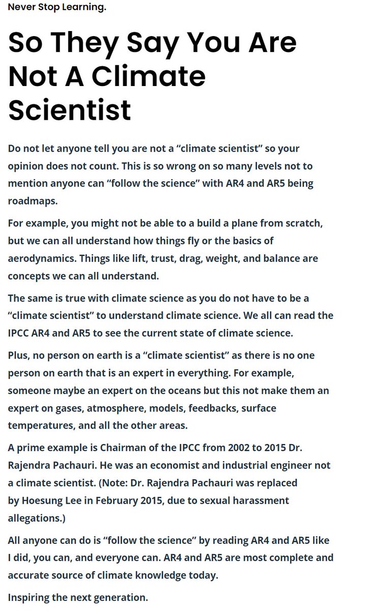 #ClimateScam Just another day asking #climate #alarmist HOW is it possible for a .01% increase in CO2 to increase its greenhouse effect 50,00% to get the temps claimed? The IPCC ARs only claim the miracle must be happening because they cant SEEM to find anything else...