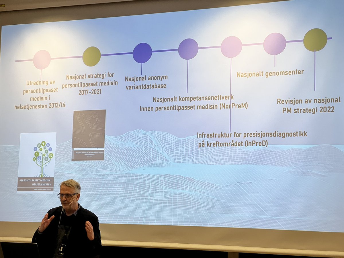 KjetilTasken's tweet photo. Infrastructure for Precision Diagnostics in Cancer meeting today reporting on the 1st 18 mnths of operations at @Oslounivsykehus and @Ahus_no for @helsesorost. #ØysteinKrüger HSØ concluded with a Yes, #InPreD has delivered! 😊 @HRussnes @HildeLoge @HellandAslaug @livefagereng https://t.co/jk9WtrMq3x