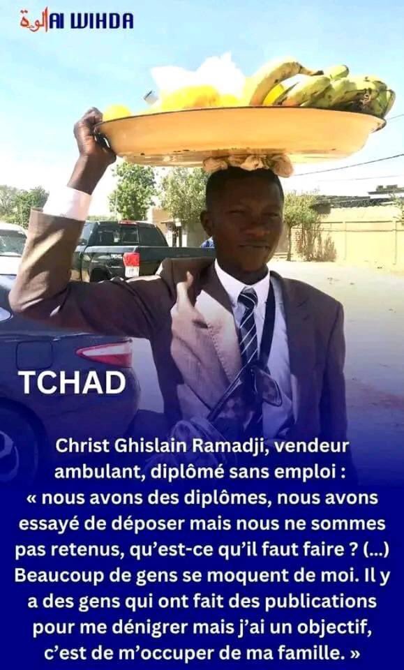 RoziWardougou's tweet photo. Le Tchad est accoutumé en son genre mais les tchadiens sont délurés car cette image a mille significations en un sens bien sûre en fonction de ces propos relatés. https://t.co/HOMzv04c8S