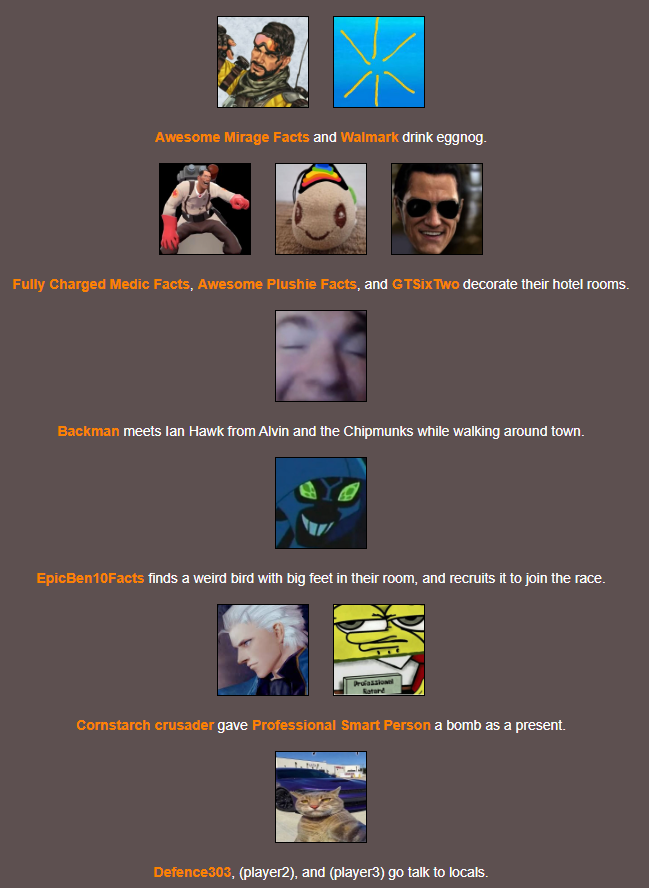 TrinityO5_'s tweet photo. On night 2 @DanteWacky takes out @superniceguy55, and @BowserFurry eliminates @olantrin! #FACCAR https://t.co/4Fe9xBgSe7