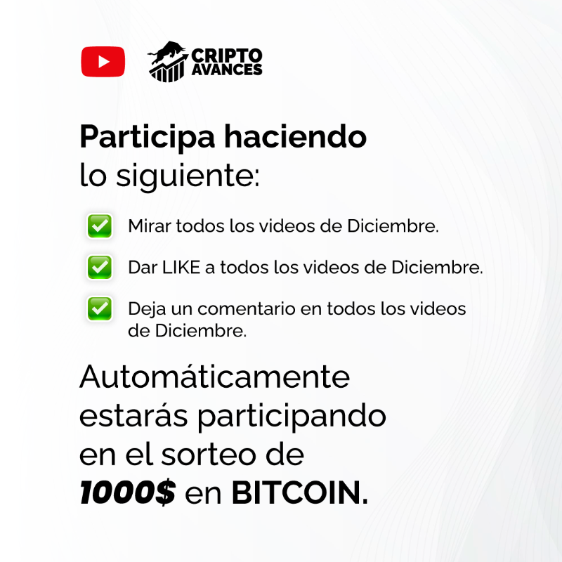 CriptoAvances's tweet photo. TE GUSTARÍA GANAR 1000$🤔 

Participa en nuestro #sorteo por 1000$ en #Bitcoin

El Viernes 30/12 anunciaremos al ganador en nuestro live🔥

❤️BONUS❤️

🚨 DEJA TU LIKE
🚨 COMENTA
🚨 RETWITTEAR 

#GIVEAWAY #BTC #nsfwtwt #NFT #CRIPTOAVANCES #YOUTUBE