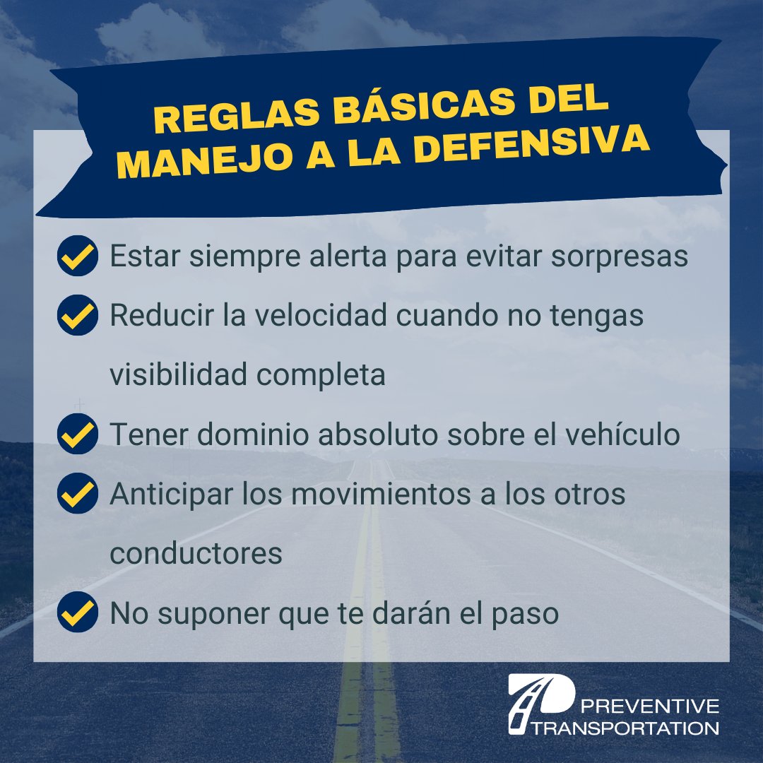 PrevTrans's tweet photo. 🚛 Reglas básicas del manejo a la defensiva:

#PreventiveTransportation #TransporteDeCarga #PrevenciónVial #SeguridadVial https://t.co/3nIyM4n5DL
