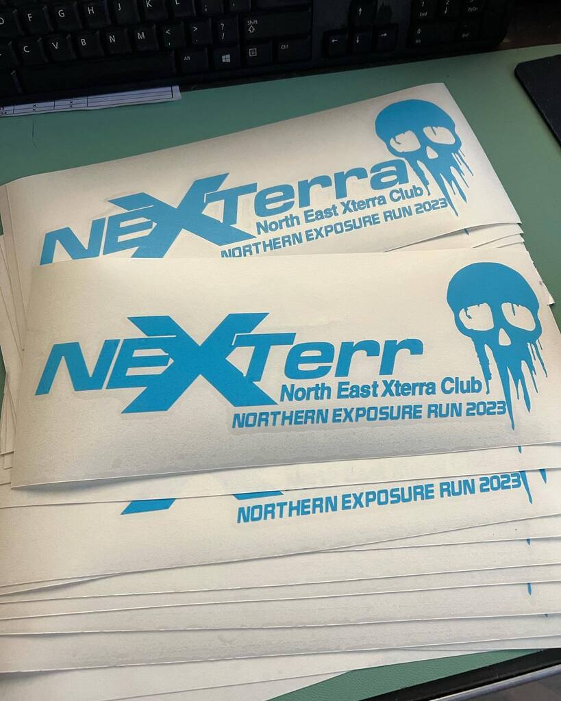 NexterraClub's tweet photo. Free die-cut Event Sticker from @danaruksephotography for attendees of the #Nexterra Northern eXeposure Run #NER2023 
Follow link in profile for info and sign up 
#nexterraclub #eastcoastx #eastcoastxterras #nissan #nissan4x4 #xterranation #nissanoffroad… https://t.co/L8qN27hUEu https://t.co/ilOxiYFqfL