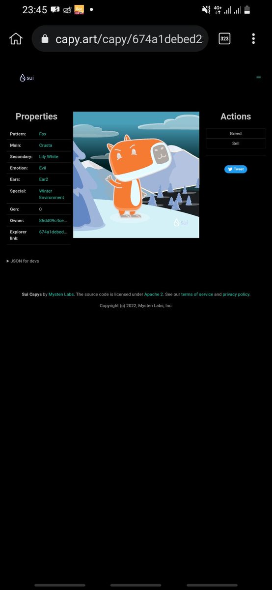 🎁 I just unboxed my Sui Holiday Capy! ❄️ 
Create your own Capy here:  capy.art #CapyHolidays