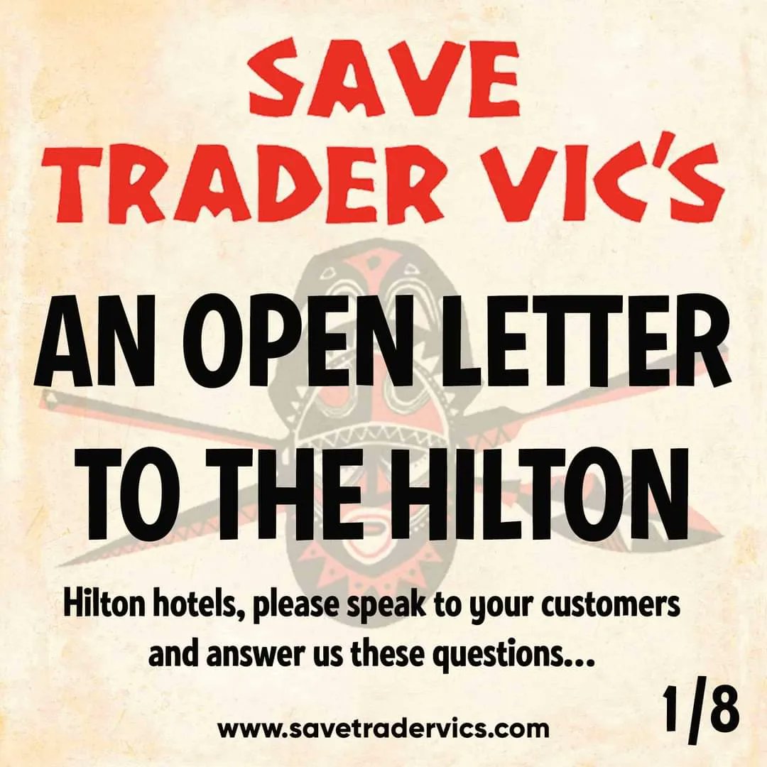 Lil_Miss_Mary_'s tweet photo. I urge all my friends to share this to your own feed and spread the word.
#HiltonHotels #Hiltonhhonors #HiltonParkLane #SaveBritainsHeritage #LondonIcon #CulturalInstitution #Tiki #TraderVics #SaveTraderVics https://t.co/WD8aI5IIup