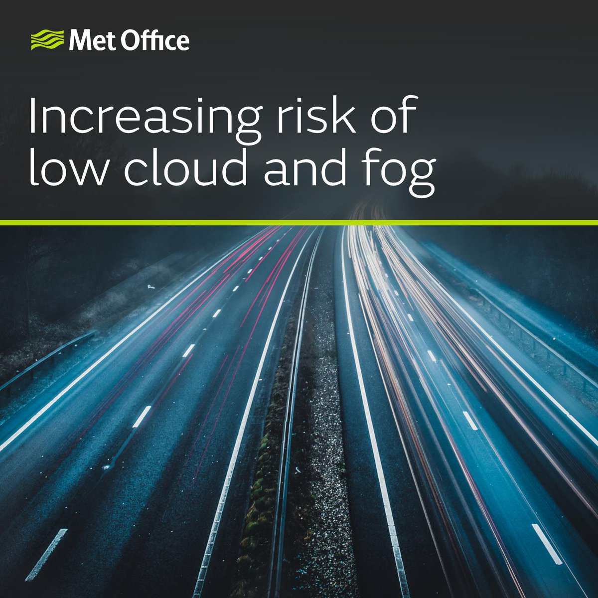 metoffice's tweet photo. Turning murky over the next 24 hours across parts of England, Wales and Northern Ireland, with some mist, low cloud and fog patches 🌫️

This may lead to some tricky travelling conditions at times 🚗 https://t.co/G1o2a9HFnE