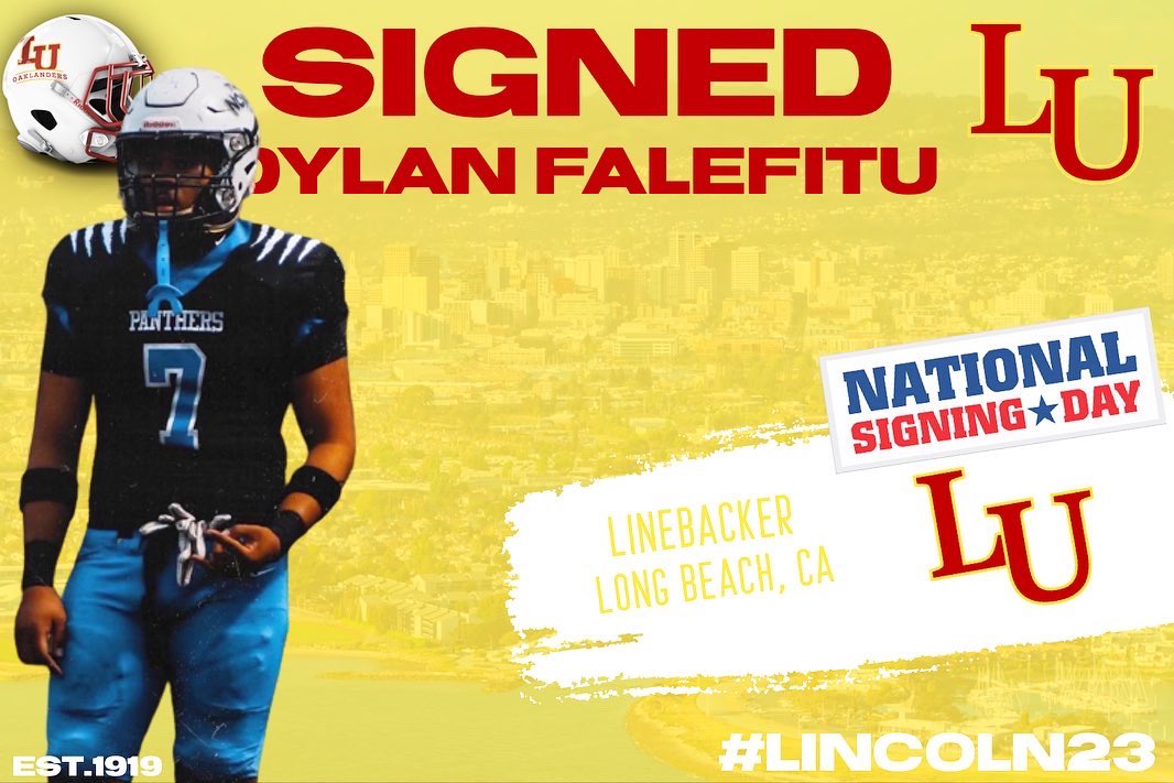 JNIEL8's tweet photo. First #EarlySigning in @JordanPanthers_ History!!! @lbjordanhigh #Year1 #HouseMoney Mahaloz @CoachMarshawn #LincolnUniversity #Full #AthleticScholarship for @DFalefitu7 @CTufunga 🇹🇴🇦🇸🤙🏾🤙🏾 #SpreadNshred @johnwdavis @562sports @BrandonHuffman #TownBiz https://t.co/ukyUerGnq1