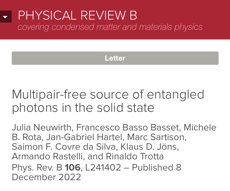Francesco Basso Basset (@fbassobasset) on Twitter photo Long time reader, first time author <a href="/PhysRevB/">Physical Review B</a>: journals.aps.org/prb/abstract/1…
Thanks to Julia and all co-authors! Long time reader, first time author <a href="/PhysRevB/">Physical Review B</a>: journals.aps.org/prb/abstract/1…
Thanks to Julia and all co-authors!
