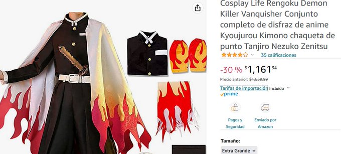 No estaria mal comprar un cosplay de rengoku solo para mi novia, pero las deudas de fin de a&ntilde;o ya estan