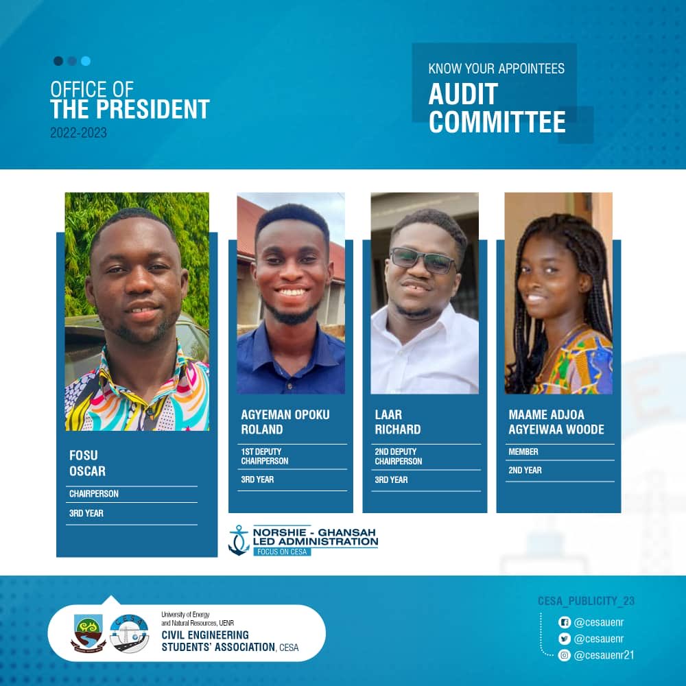 cesauenr's tweet photo. 📌DISPLAY OF PERSONNEL FOR THE AUDIT COMMITTEE
----------------------------------------
--------------------------------------
#Focus_on_CESA
#Strength_in_numbers
--------------------------------------
©️ *CESA_PUBLICITY_'23* https://t.co/gStxrsuo5B
