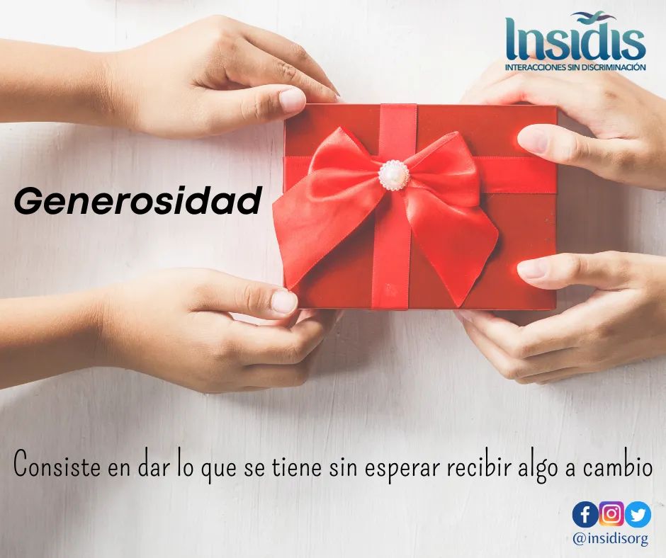 Insidisorg's tweet photo. Generosidad  🤲💝 
#Valores #Principios #CulturaDePaz #Insidis https://t.co/KABWxGYKcd