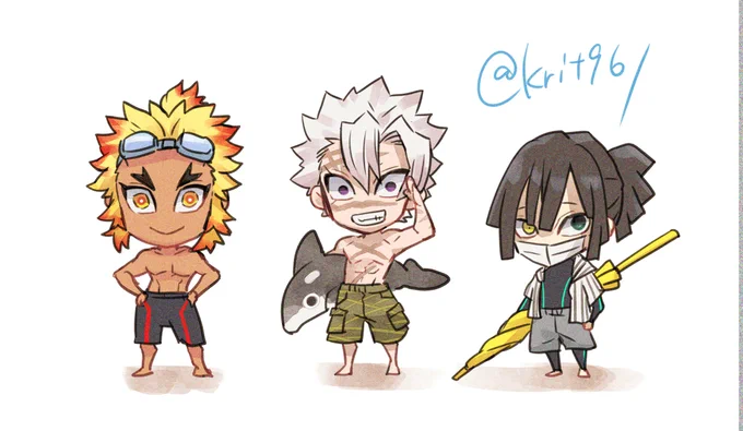 今年描いた🔥🍃🐍で気に入ってるのは夏のこれ。 