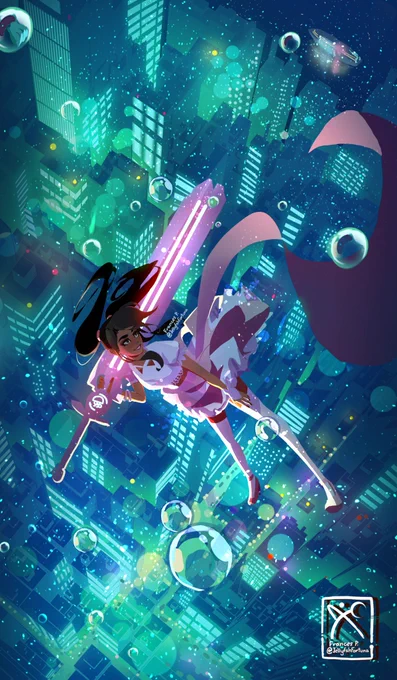 Did you know today is the 2nd Anniversary of Doomsie, The Doomsday Magical Girl? Two years ago today she was created as joke on the "Soulstice"Happy two years you chaotic, unstoppable little self insert  