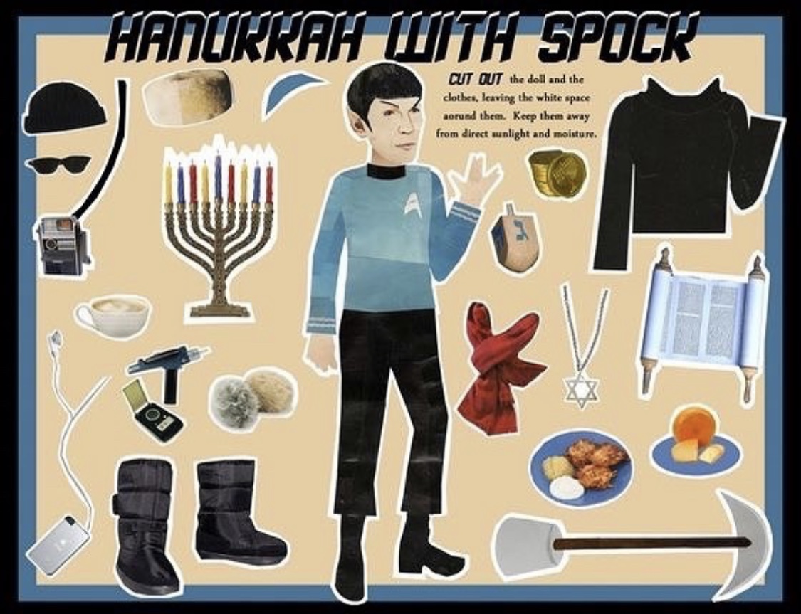 TrekMovie's tweet photo. It's only logical to celebrate #Hanukkah with Spock https://t.co/U8ySVkU2SL