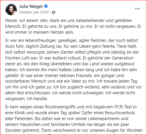 Eddie_1412's tweet photo. Ich empfehle den Text von "Jule Neigel" (welche einige von euch vielleicht kennen) zum größten Verbrechen, das dieser Staat bislang erlebt oder besser: begangen hat. 
Schande.
@unbesorgt @PublicoMag 
Quelle: https://t.co/KI4NMY86N1 https://t.co/jE9HwWhux4
