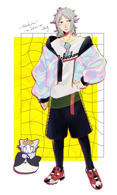深夜ですが、Skeb納品しました派手で!ということだったので好きなカンジに描かせてもらいましため～っちゃ楽しかったです!ありがとうございました! #Skeb #Commission 